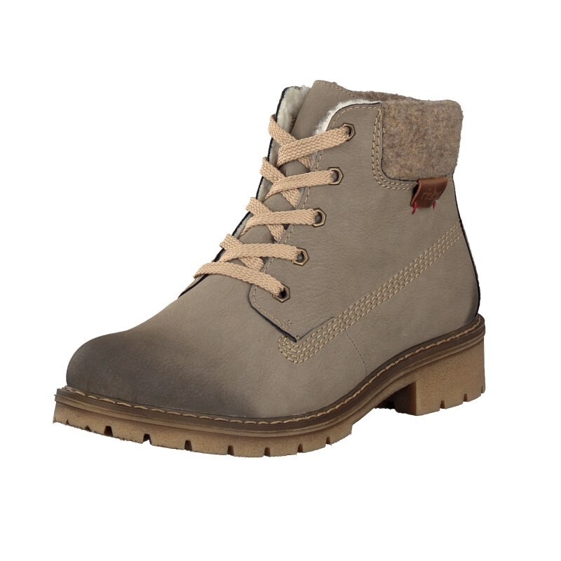 Botas Rieker Y9120-61 Para Mulher - Bege